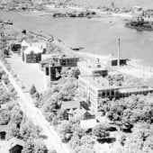 1950's aerial view of campus