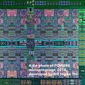 Die photo of POWER8 microprocessor, 2014 - Bill Starke