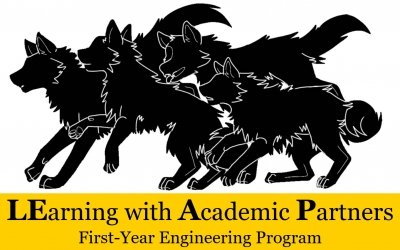 LEarning with Academic Partners wolf pack graphic