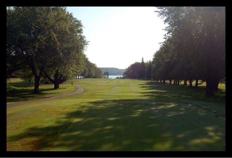 Seventeenth hole at the Portage Lake Golf Course.