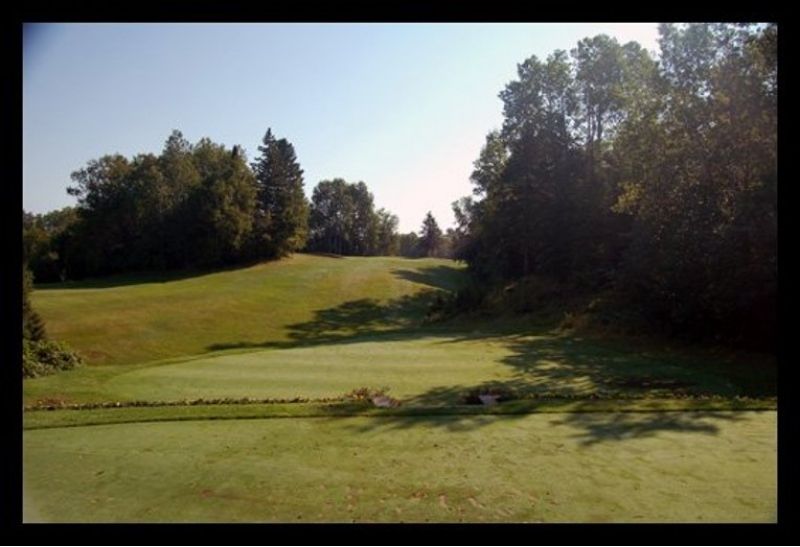 Fourth hole at Portage Lake Golf Course.