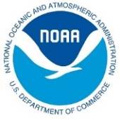 NOAA National Oceanic and Atmospheric Administration US Department of Commerce logo.