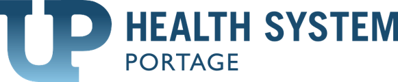 UP Health System Portage logo.