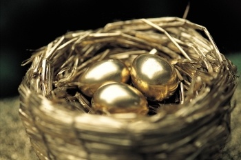 Golden eggs in a golden nest