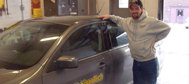 One of Michigan Tech's new hybrid vehicles.