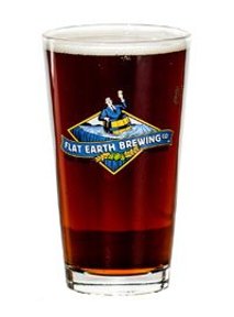 Flat Earth Brewing Co glass
