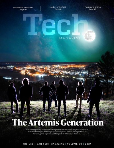The cover of the latest Michigan Tech Research magazine.