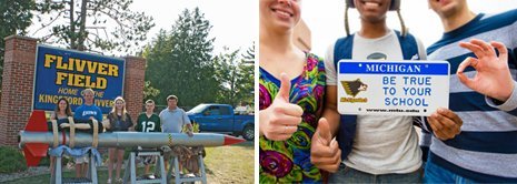 High School students with their rocket.