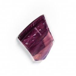 Piece of purple glass.