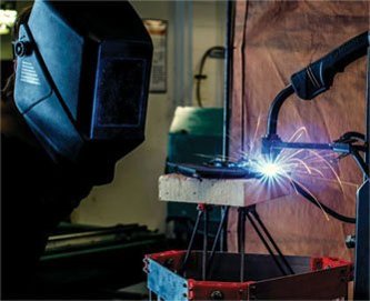 Joshua Pearce's 3D metal printer in action. Joshua Pearce's 3D metal printer in action.
