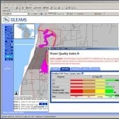 Screen shot from GLEAMS water quality index.
