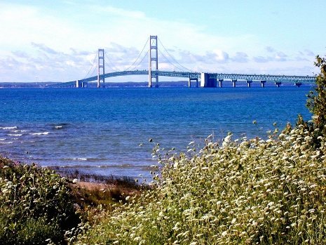 Mackinac Bridge, photo courtesy of the Mackinac Bridge Authority