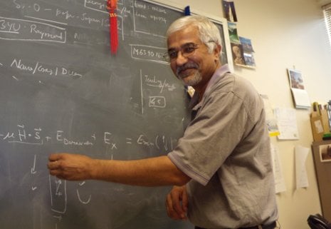 Ravi Pandey at the blackboard Ravi Pandey at the blackboard