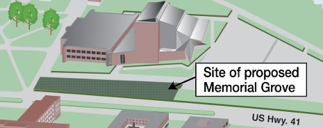 Proposed Memorial Grove at Michigan Tech 