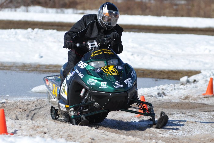 Clarkson University's zero emissions entry in the 2010 SAE Clean Snowmobile Challenge