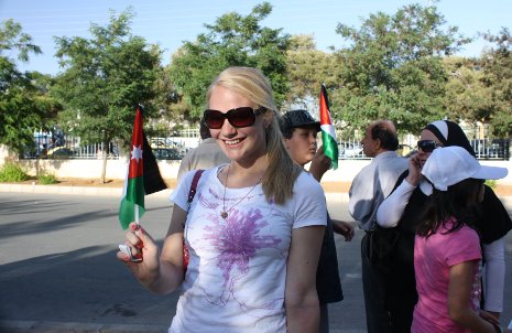 Kaye LaFond is studying in Amman, Jordan.
