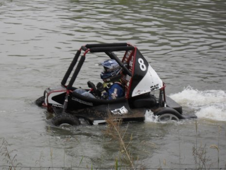 A quarter-mile water crossing during the Endurance Race