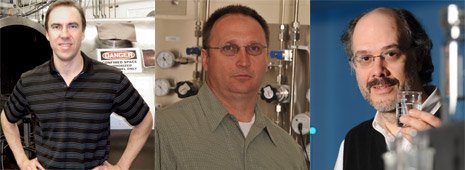 Brad King (left), Jeff Naber (center) and Jeff Allen have been named to endowed associate professorships.