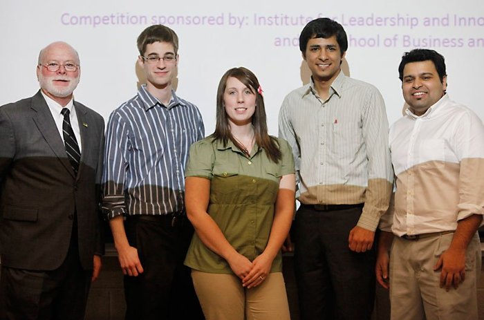 Left to right: Bob Mark, Collin Stoner, Jess Tompkins, Jodhbir Singh, and Aman Bamra. Photo: Kayleigh's Photography, Sault Ste. Marie, MI.