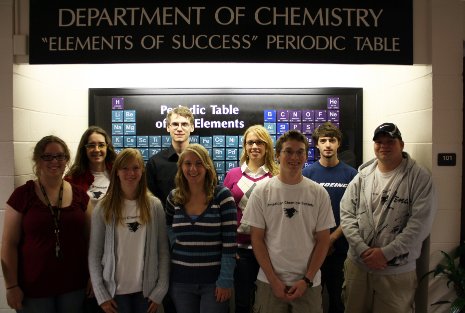 Members of Michigan Tech's student chapter of the American Chemical Society, 2011