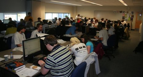 Michigan Tech serves as a host site for the 2011 ACM International Collegiate Programming Contest.