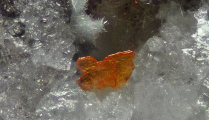 Georgerobinsonite Georgerobinsonite, a newly discovered mineral named for A.E. Seaman Mineral Museum Curator George Robinson.