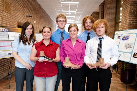 Members of the foot team, left to right, are Stephanie Bass, Victoria Demers, Marcel Kerkove, Allison Lebovsky, Paul Sturmer and Robert Strobel.