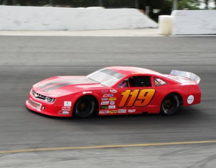 The Green Red Machine GM's Chevy Camaro, a scarlet machine for the Green Racing Initiative
