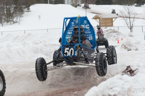 Michigan Tech's Blizzard Baja during the 2012 Winter Baja in Lake Linden