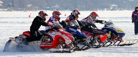Endurance Race Jennifer Fuller, in the red sled, competes in a cross country race this year in Detroit Lakes, Minn.