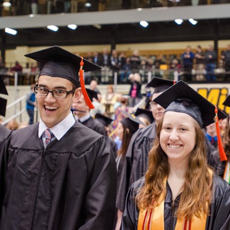 Michigan Tech graduates, 2013 These Michigan Tech grads have a lot to be happy about. According to Payscale.com, Tech graduates rank 18th in the nation among 437 public universities in ROI from their degrees.