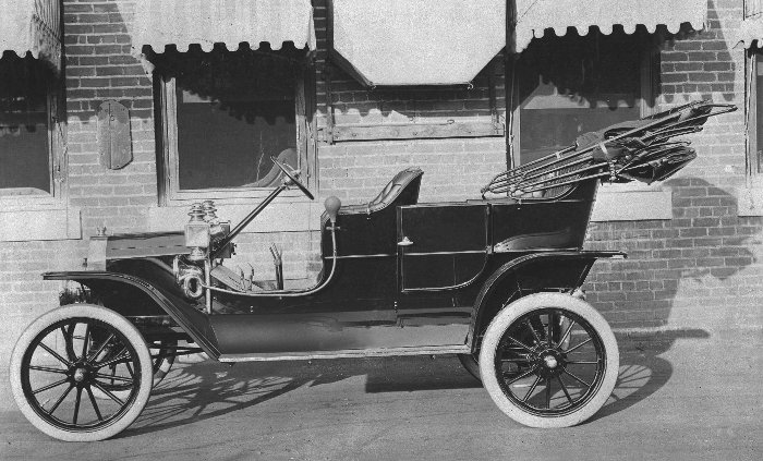 A 1908 Model T Ford.  Image provided by the Ford Motor Company Archives