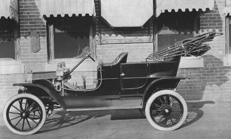 A 1908 Model T Ford.  Image provided by the Ford Motor Company Archives