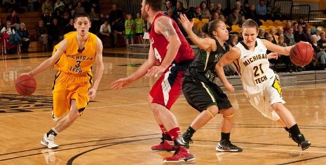 Michigan Tech student athletes play hard and study hard. 