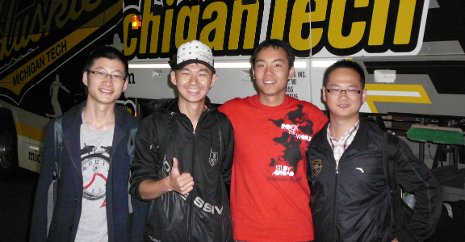 IPS's international arrivals volunteers greet new students at the local airport.