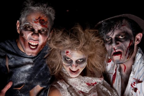 Three zombies like those to be celebrated and analyzed at the symposium