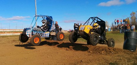 Michigan Tech's GM Foundation-supported Baja team competing in Backwoods Baja in Wisconsin in October.