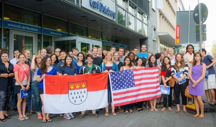 A group of CBYX scholarship winners in Germany.