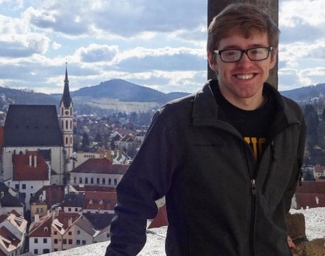 Goldwater Scholarship Michigan Tech undergraduate Peter Winegar, shown here in Cesky Krulov, Czech Republic, is the University's 10th winner of the Goldwater Scholarship. Winegar, currently studying abroad in Prague, is a third-year Chemistry major from Lino Lakes, Minnesota.