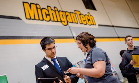 The value of a Michigan Tech education rises because students get good jobs after graduation.