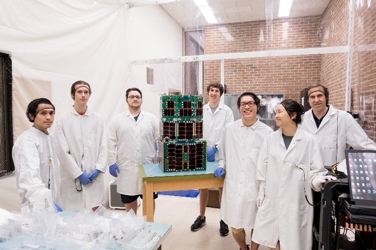 Oculus Team Group of students in the lab.