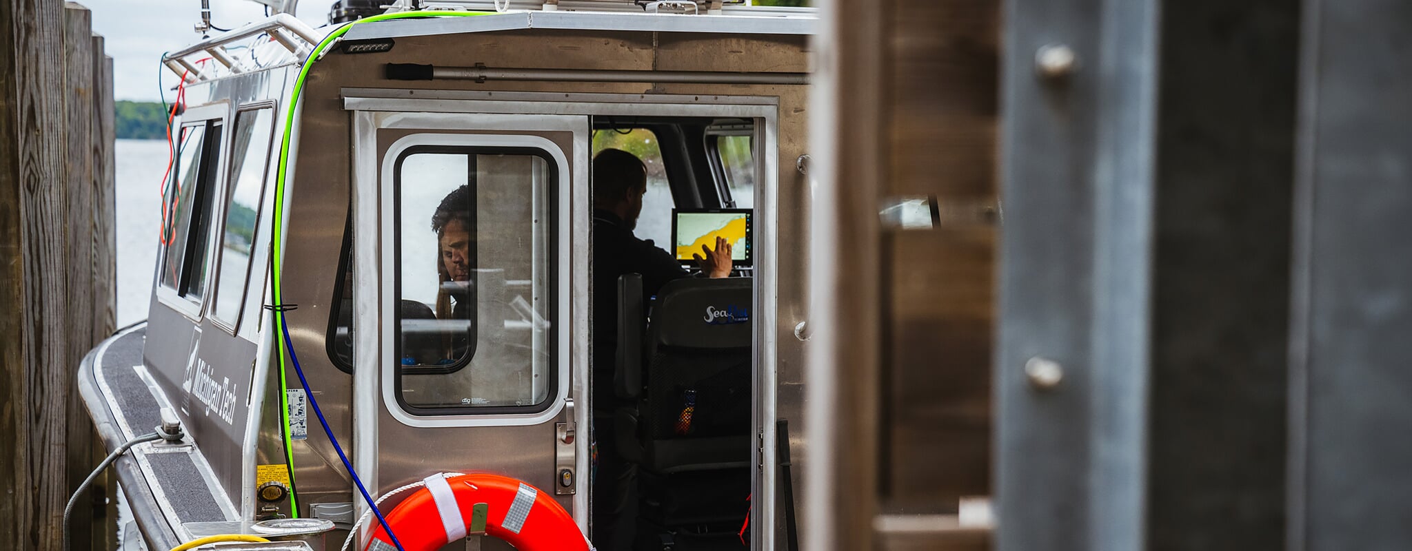 Researchers prepare for their expedition to map the lake beds of the Great Lakes