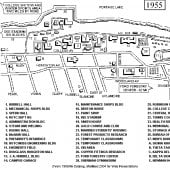 Map of Michigan Tech Campus 1955