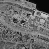 Satelite image of Michigan Tech Campus, 1998