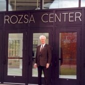 Ted Rozsa standing outside the Rozsa