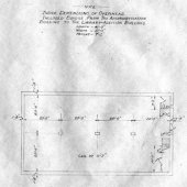 Blueprints for the Michigan College of Mines Library, now called the Annex.