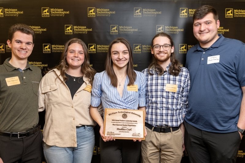 Huskies Curl is selected as the Most Improved Student Organization