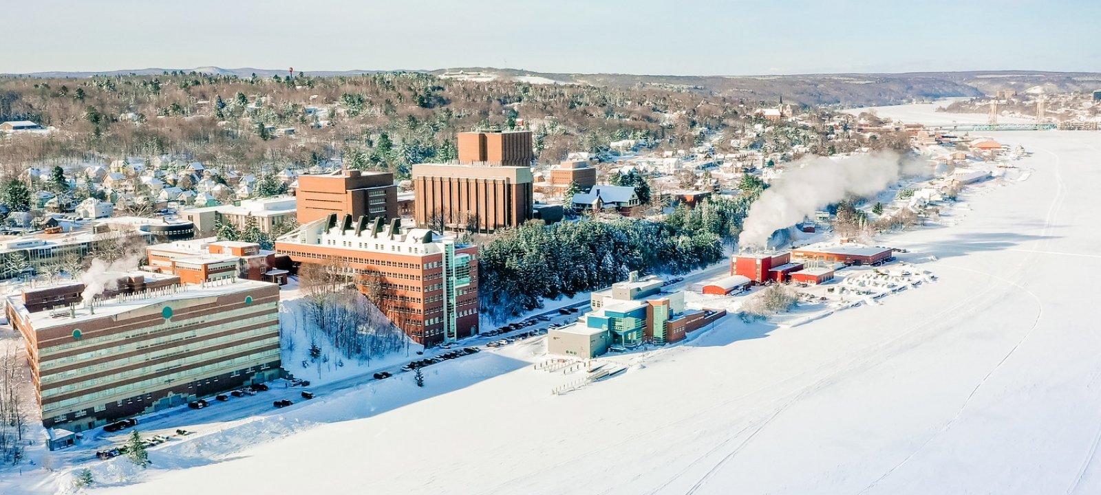 Winter picture of campus