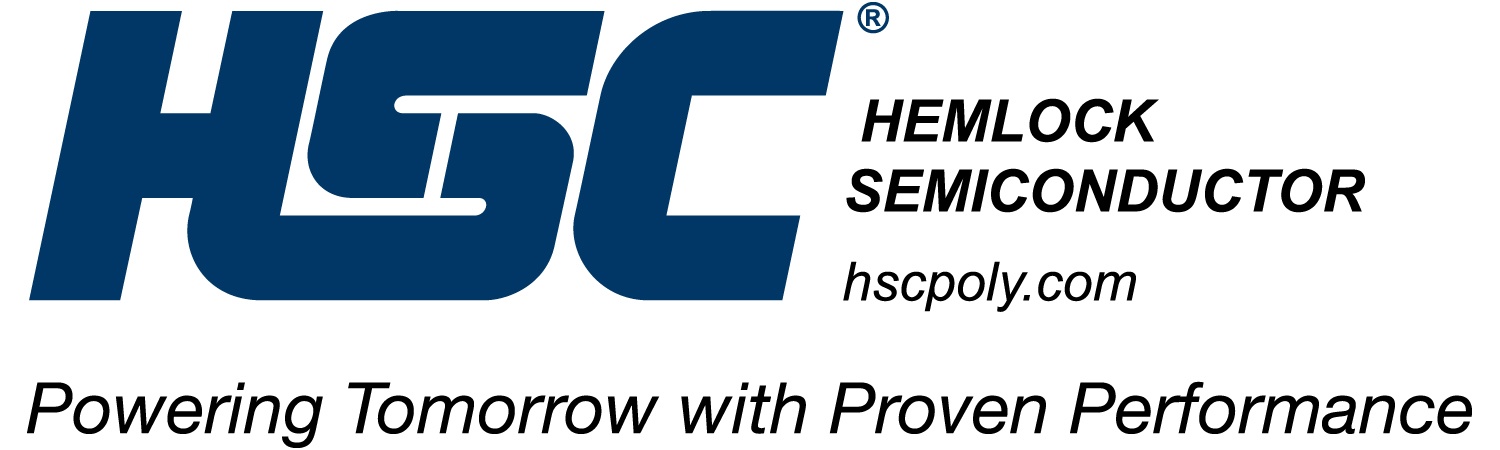 Hemlock Semiconductors logo. Powering Tomorrow with Proven Performance.