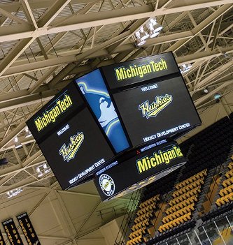 John MacInnes Student Ice Arena Scoreboard New excitement above the ice